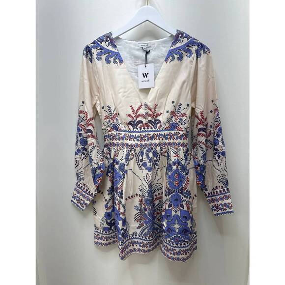 WEST OF Dresses & Skirts - NEW WEST OF women's logan mini dress in blue multi